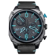 AVI-8 Hawker Hunter Retrograde Stainless Steel 45mm Japanese Quartz Wristwatch