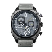 AVI-8 Hawker Hunter Retrograde Stainless Steel 45mm Japanese Quartz Wristwatch