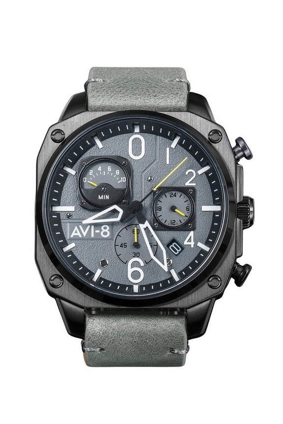 Hawker Hunter Retrograde Chronograph Sea Grey Dial Quartz AV-4052-03 Men's Watch