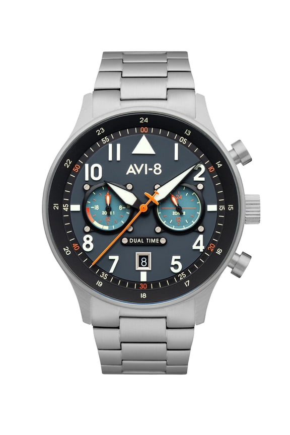 AVI-8 Hawker Hunter Carey Stainless Steel 43.5mm Japanese Quartz Wristwatch