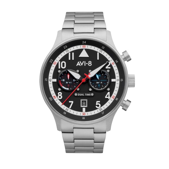 AVI-8 Hawker Hunter Carey Stainless Steel 43.5mm Japanese Quartz Wristwatch