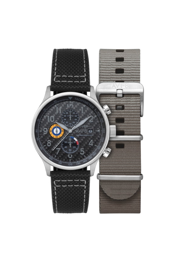 Hawker Hurricane Classic Stainless Steel 43.5mm Japanese Quartz Wristwatch AV-4011-0W