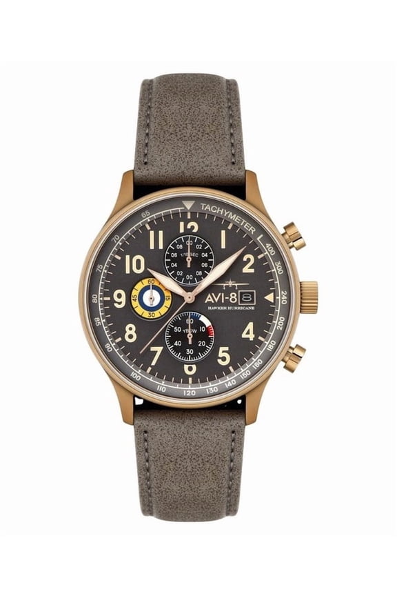 Hawker Hurricane Classic Chronograph Grey Dial Quartz AV-4011-0P Men's Watch