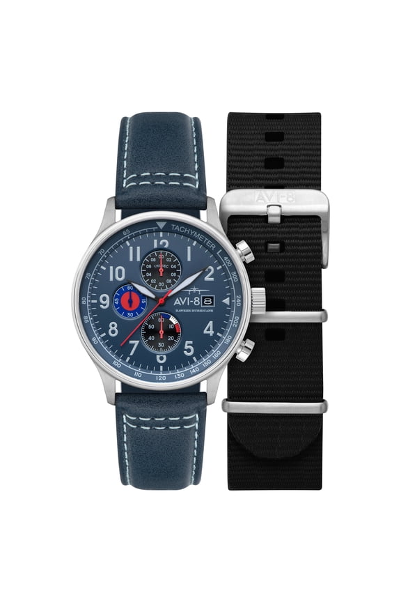 Hawker Hurricane Classic Stainless Steel 43.5mm Japanese Quartz Wristwatch AV-4011-1A