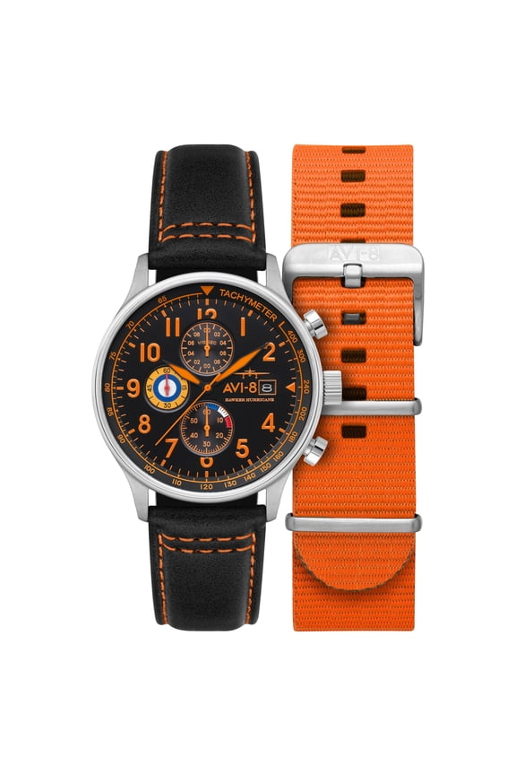 Hawker Hurricane Classic Stainless Steel 43.5mm Japanese Quartz Wristwatch AV-4011-0Y