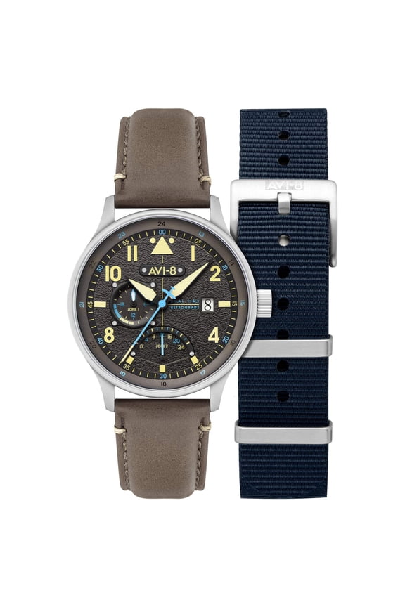 Hawker Hurricane McKellar Stainless Steel 44mm Japanese Quartz Wristwatch AV-4101-09