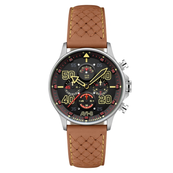 AVI-8 Hawker Typhoon Coningham Stainless Steel 42mm Japanese Quartz Wristwatch AV-4093-0B