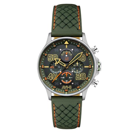 AVI-8 Hawker Typhoon Coningham Stainless Steel 42mm Japanese Quartz Wristwatch AV-4093-0D