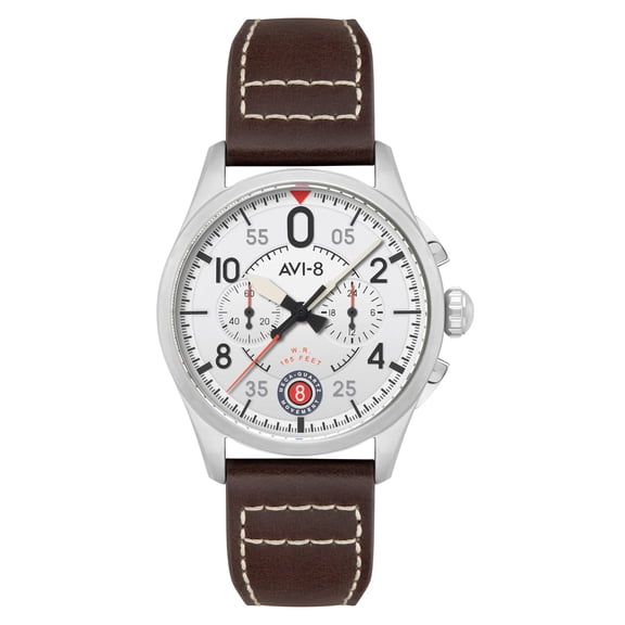 AVI-8 Spitfire Lock Stainless Steel 42mm Japanese Quartz Wristwatch AV-4089-05