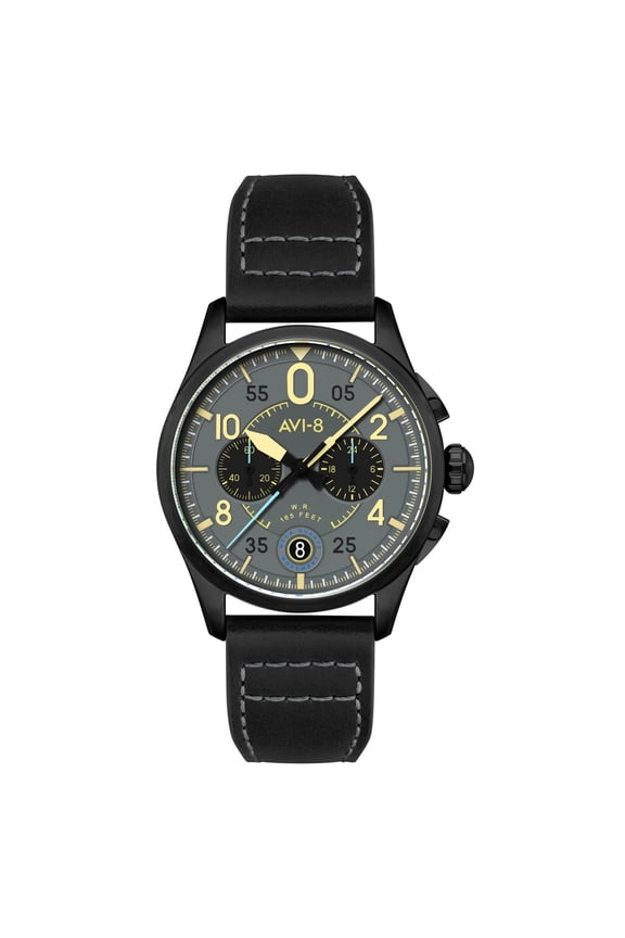 AVI-8 Spitfire Lock Stainless Steel 42mm Japanese Quartz Wristwatch AV-4089-08