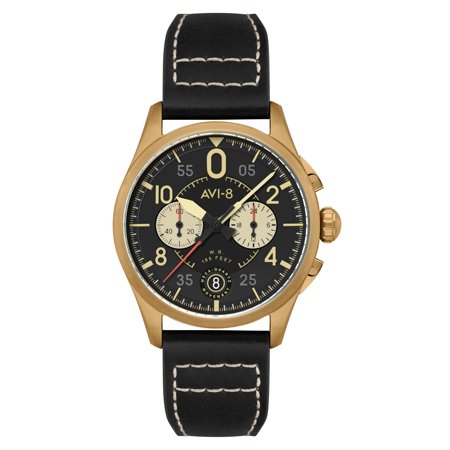 AVI-8 Spitfire Lock Stainless Steel 42mm Japanese Quartz Wristwatch AV-4089-07