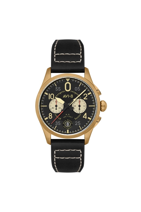 AVI-8 Spitfire Lock Stainless Steel 42mm Japanese Quartz Wristwatch AV-4089-07