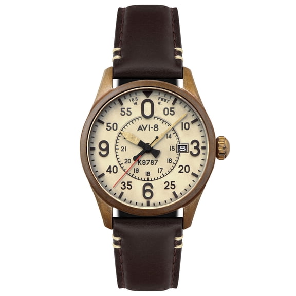 AVI-8 Spitfire Smith Bronze 42mm Japanese Automatic Wristwatch AV-4090-07