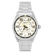 AVI-8 Spitfire Type 300 Pilot Panel Stainless Steel Cream Dial Automatic AV-4147-33 Mens Watch