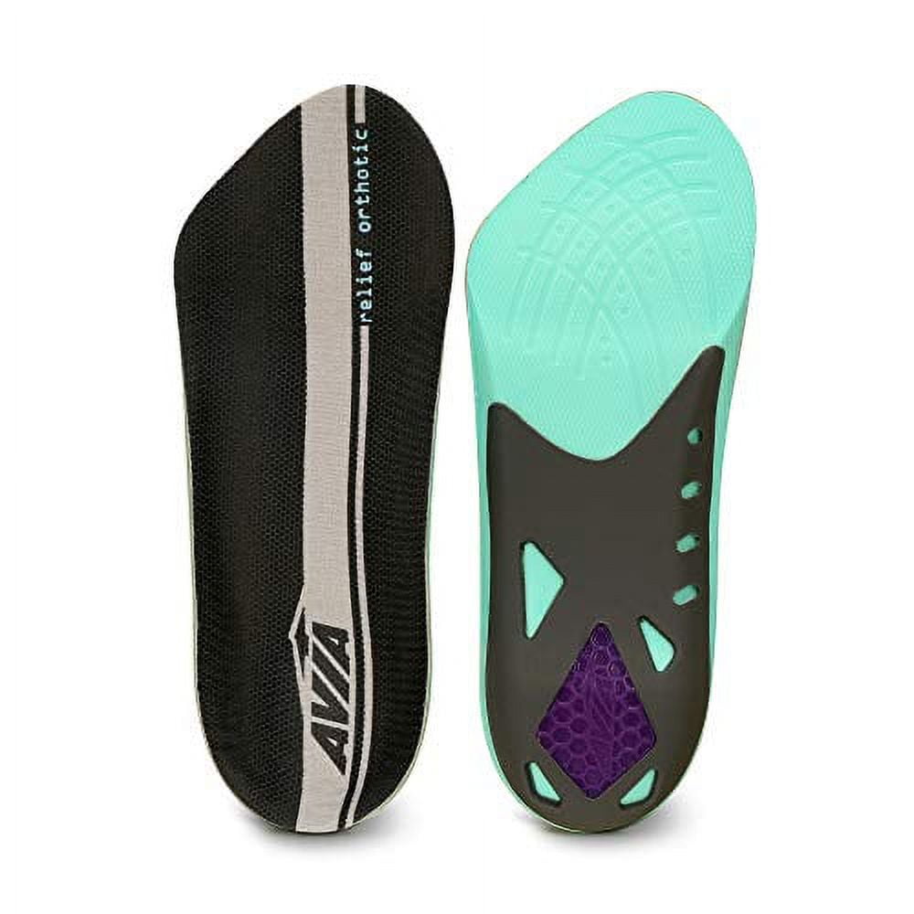 AVIA 3/4 Length Plantar Fasciitis Orthotic All-Day Relief Shoe Insoles ...