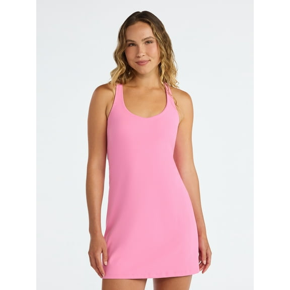 Avia Women's and Women's Plus Active Dress with Built In Bra, Sizes XS-4X