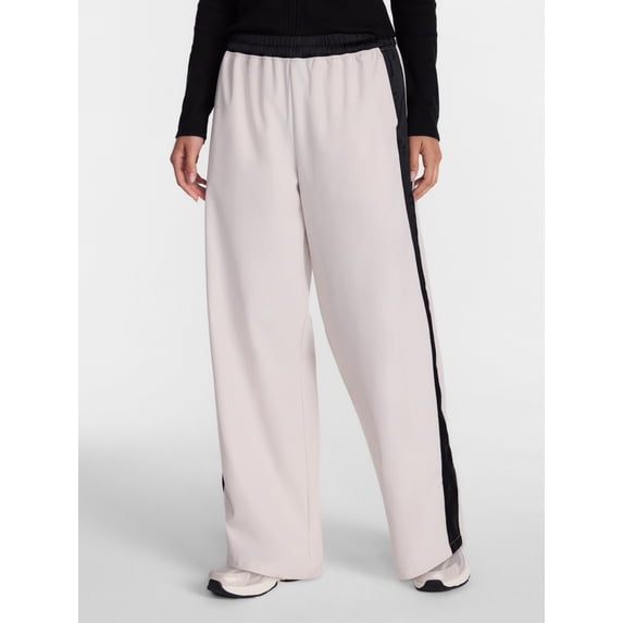 Avia Women's Color Blocked Wide Leg Pants, 29" Inseam, Sizes XS-XXL