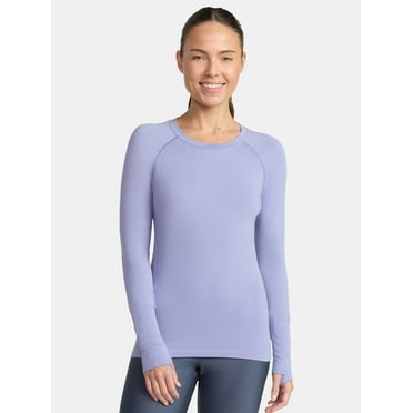Avia Women's Seamless Tee with Long Sleeves, Sizes XS-XXXL