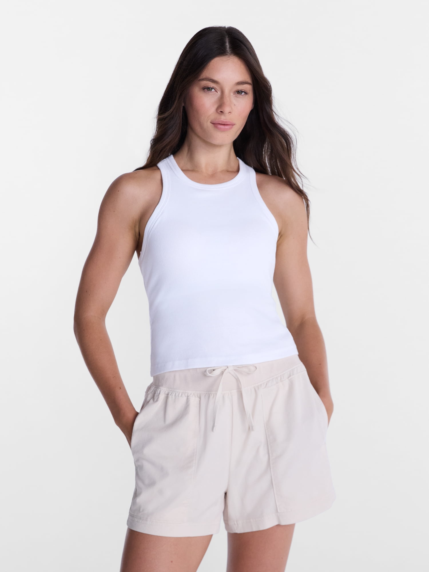 Avia Women’s Cropped Ribbed Tank Top, Sizes XS-XXL