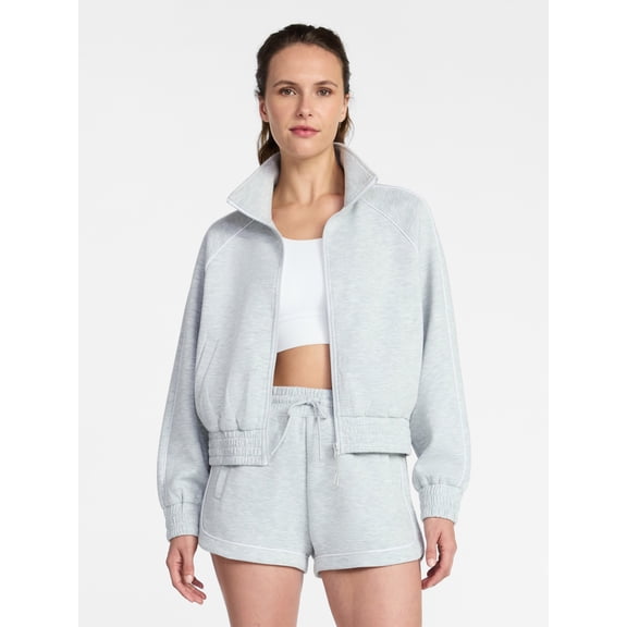 Avia Women's ScubaKnit Track Jacket, Sizes XS-XXXL