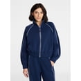 thumbnail image 1 of Avia Women's ScubaKnit Track Jacket, Sizes XS-XXXL, 1 of 6