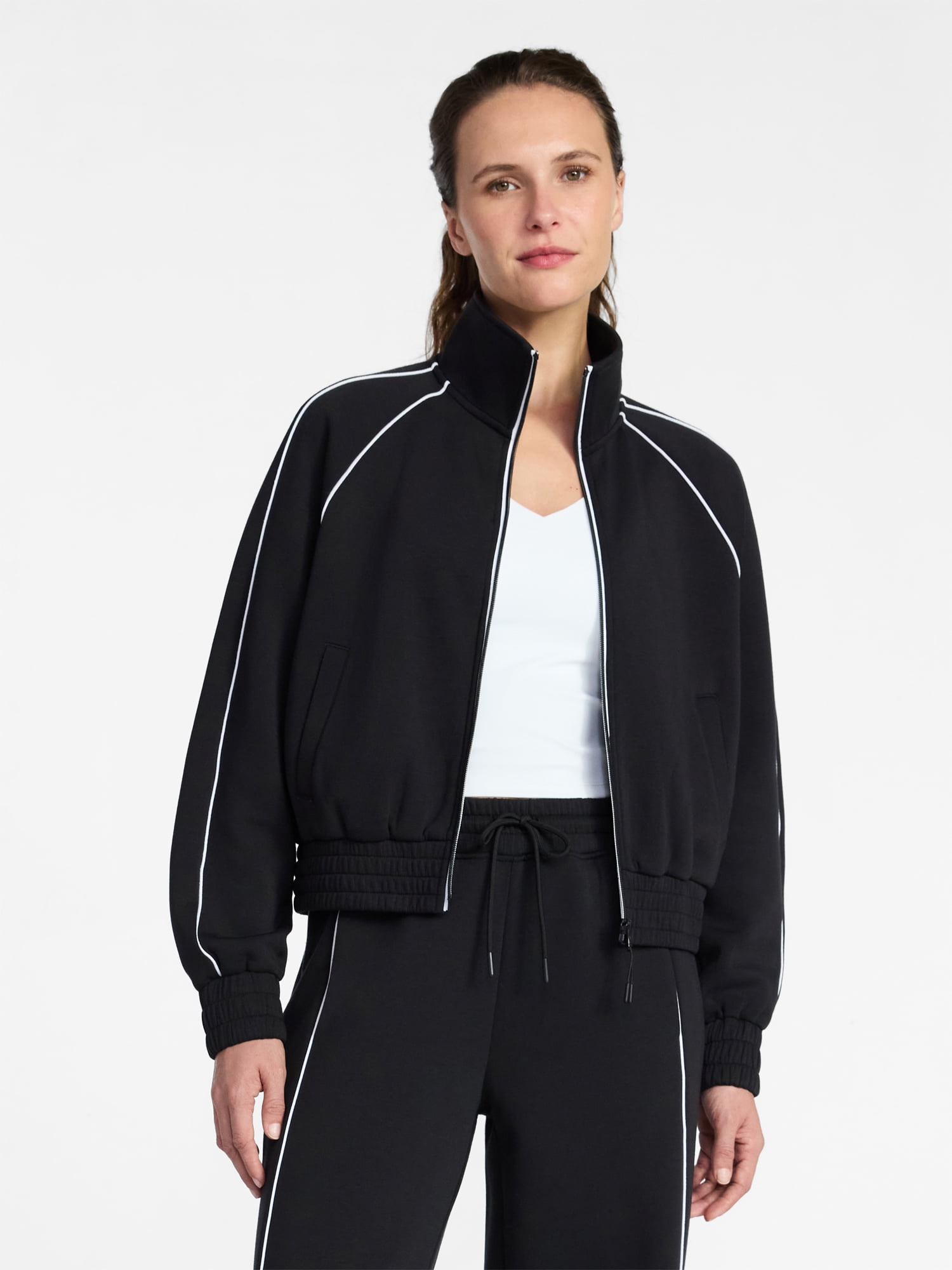 Avia Women's ScubaKnit Track Jacket, Sizes XS-XXXL - Walmart.com