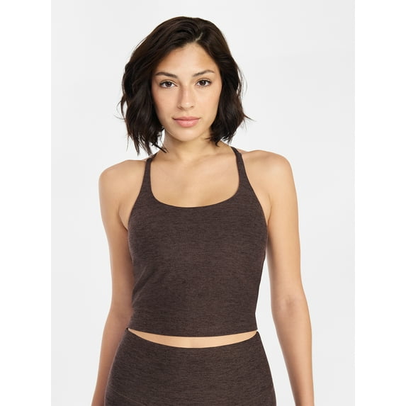 Avia Women's and Women's Plus ButterCore Foil Sports Bra Tank Top, Sizes XS-4X