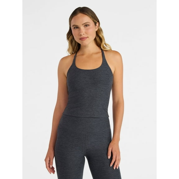 Avia Women's and Women's Plus ButterCore Foil Sports Bra Tank Top, Sizes XS-4X