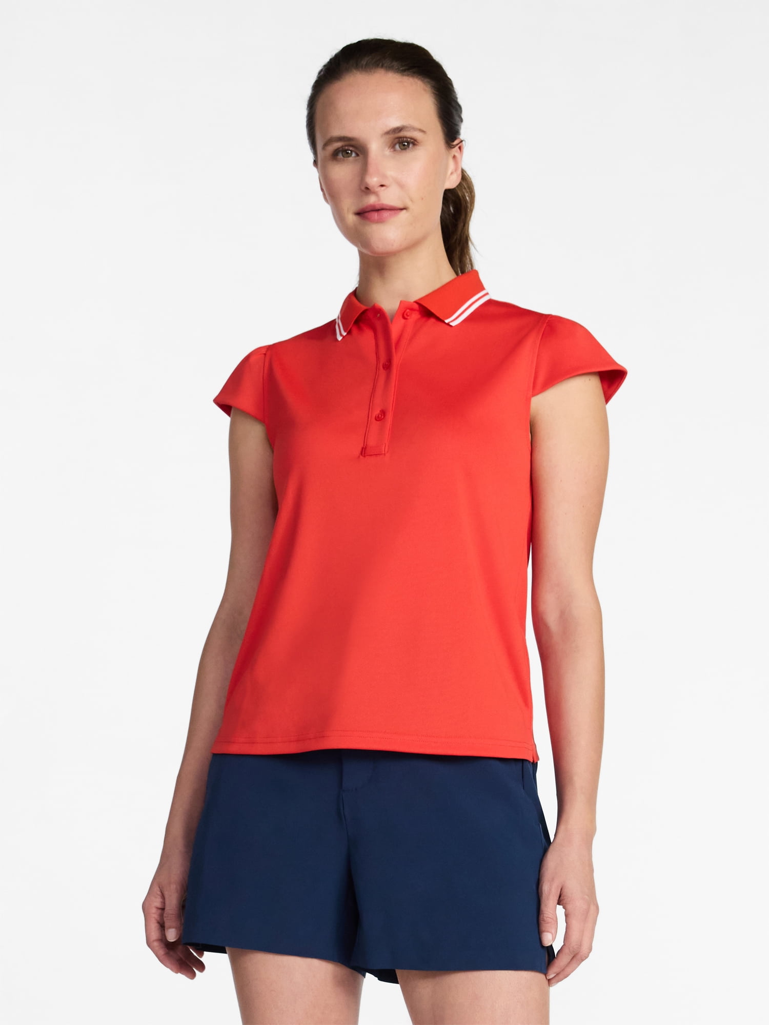 Avia Women's Golf Polo with Short Sleeves, Sizes XS-XXXL