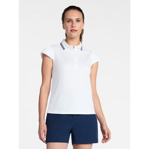 Avia Women's Golf Polo with Short Sleeves, Sizes XS-XXXL