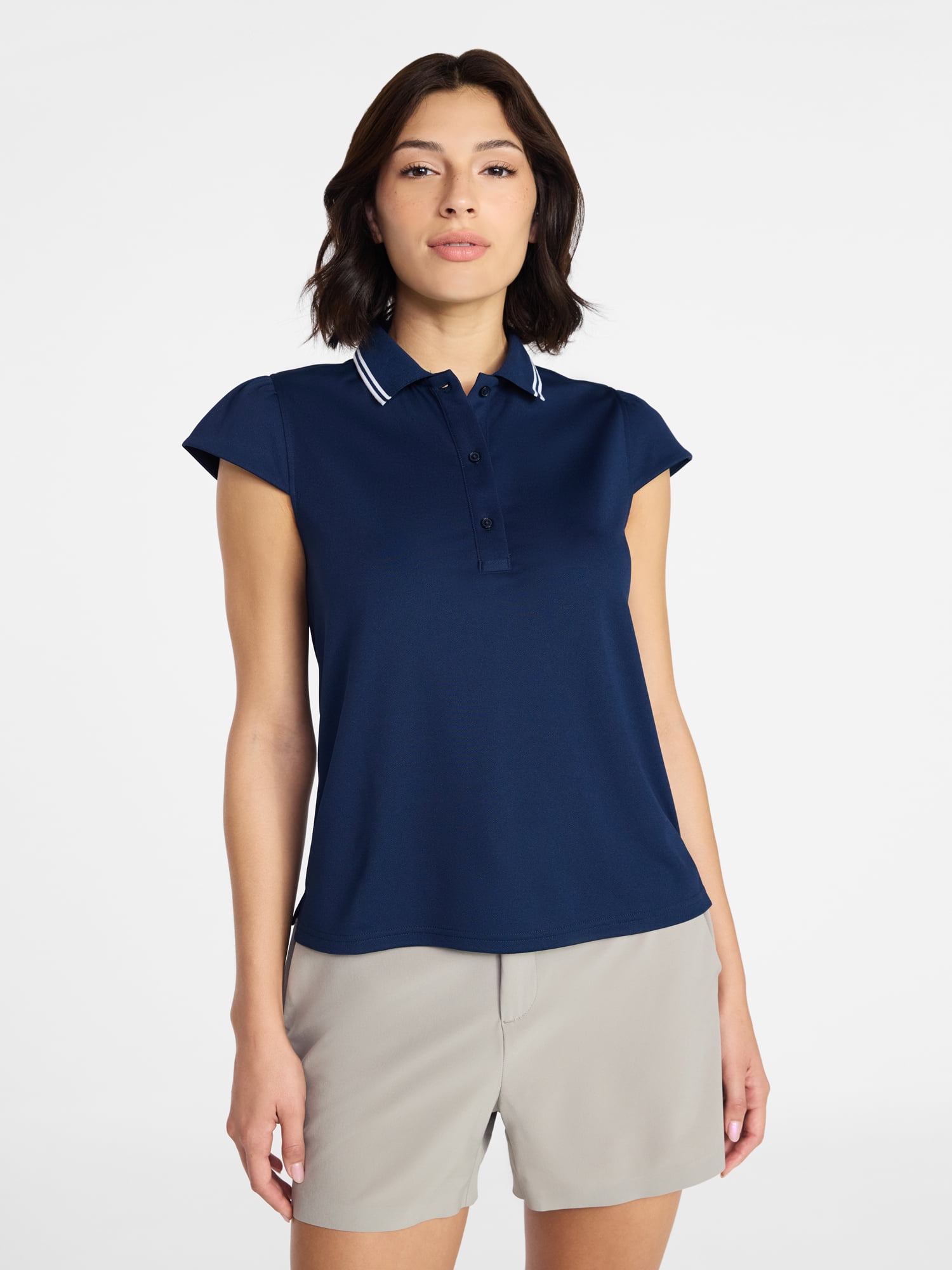 Avia Women's Golf Polo with Short Sleeves, Sizes XS-XXXL