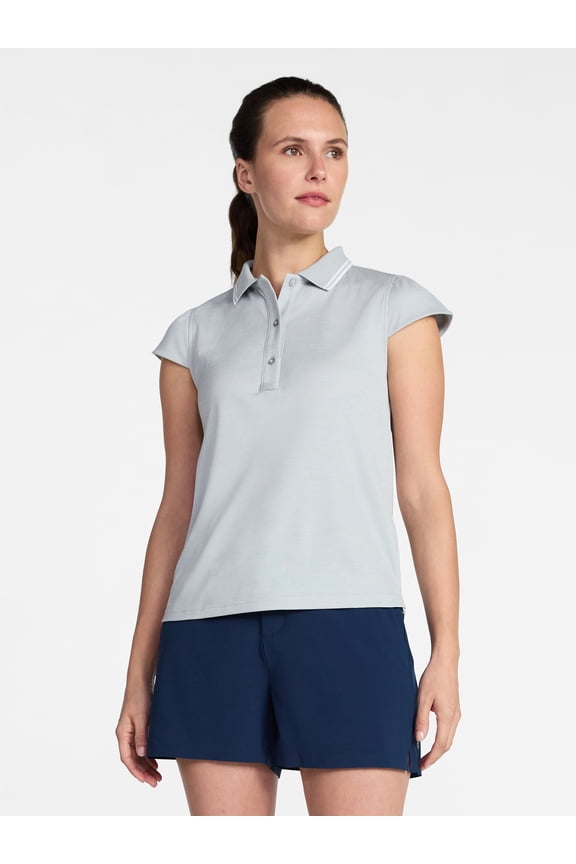Women's Golf Polo with Short Sleeves, Sizes XS-XXXL