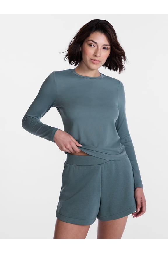 Women’s and Women's Plus SoftSculpt Top with Long Sleeves, Sizes XS-4X