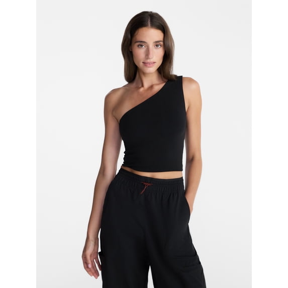 Avia Women's One Shoulder Sports Bra, Sizes XS-XXXL