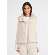 Avia Women's and Women's Plus Velour Ribbed Vest, Sizes XS-4X