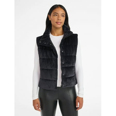 Avia Women's and Women's Plus Velour Ribbed Vest, Sizes XS-4X