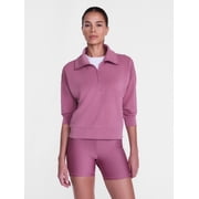 Avia Women's and Women's Plus Quarter-Zip ScubaKnit Pullover, Sizes XS-4X