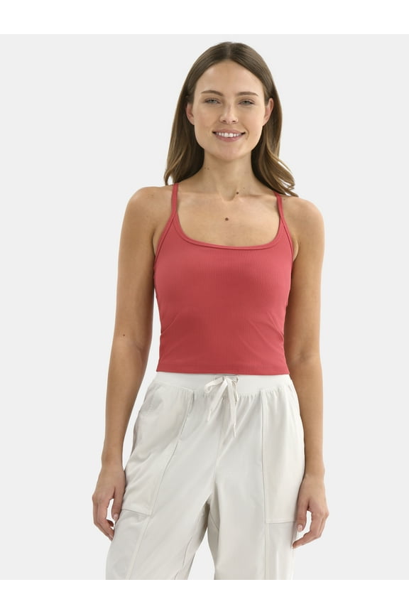 Women's Ribbed SoftSculpt Tank Top with UPF 50, Sizes XS-XXXL