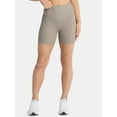 thumbnail image 1 of Avia Women's and Women's Plus Ribbed SoftSculpt Bike Shorts, Sizes XS-4X, 1 of 6