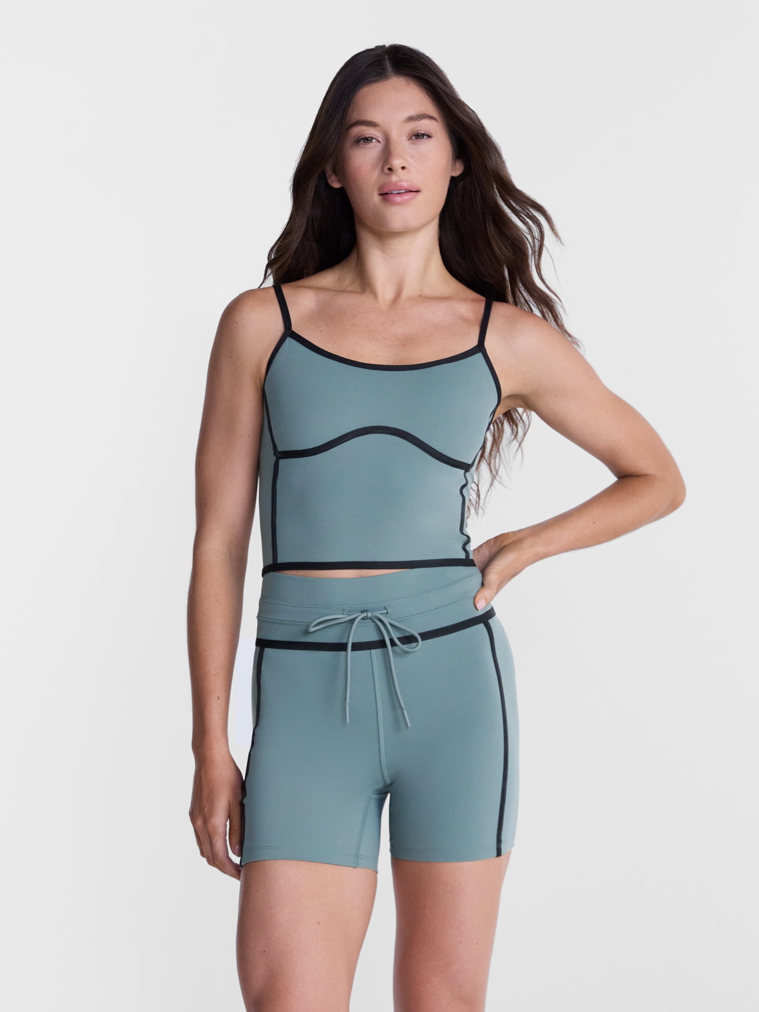 Avi Women's SoftSculpt Tipped Tank Bra, Sizes XS-XXL