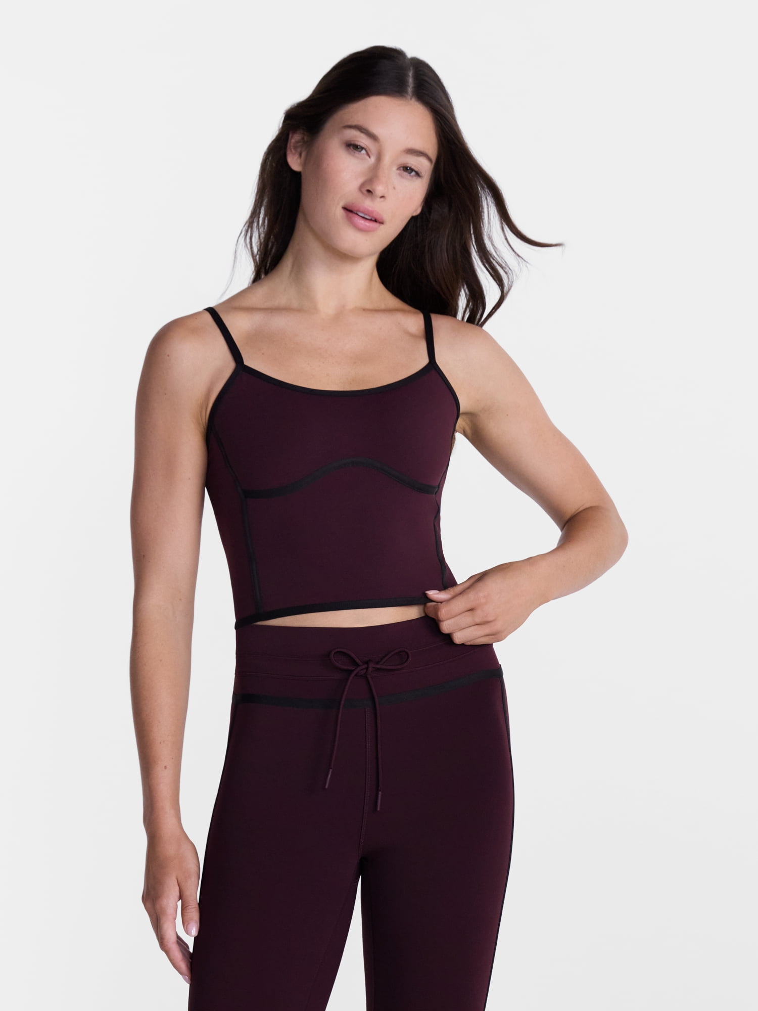 Avi Women's SoftSculpt Tipped Tank Bra, Sizes XS-XXL