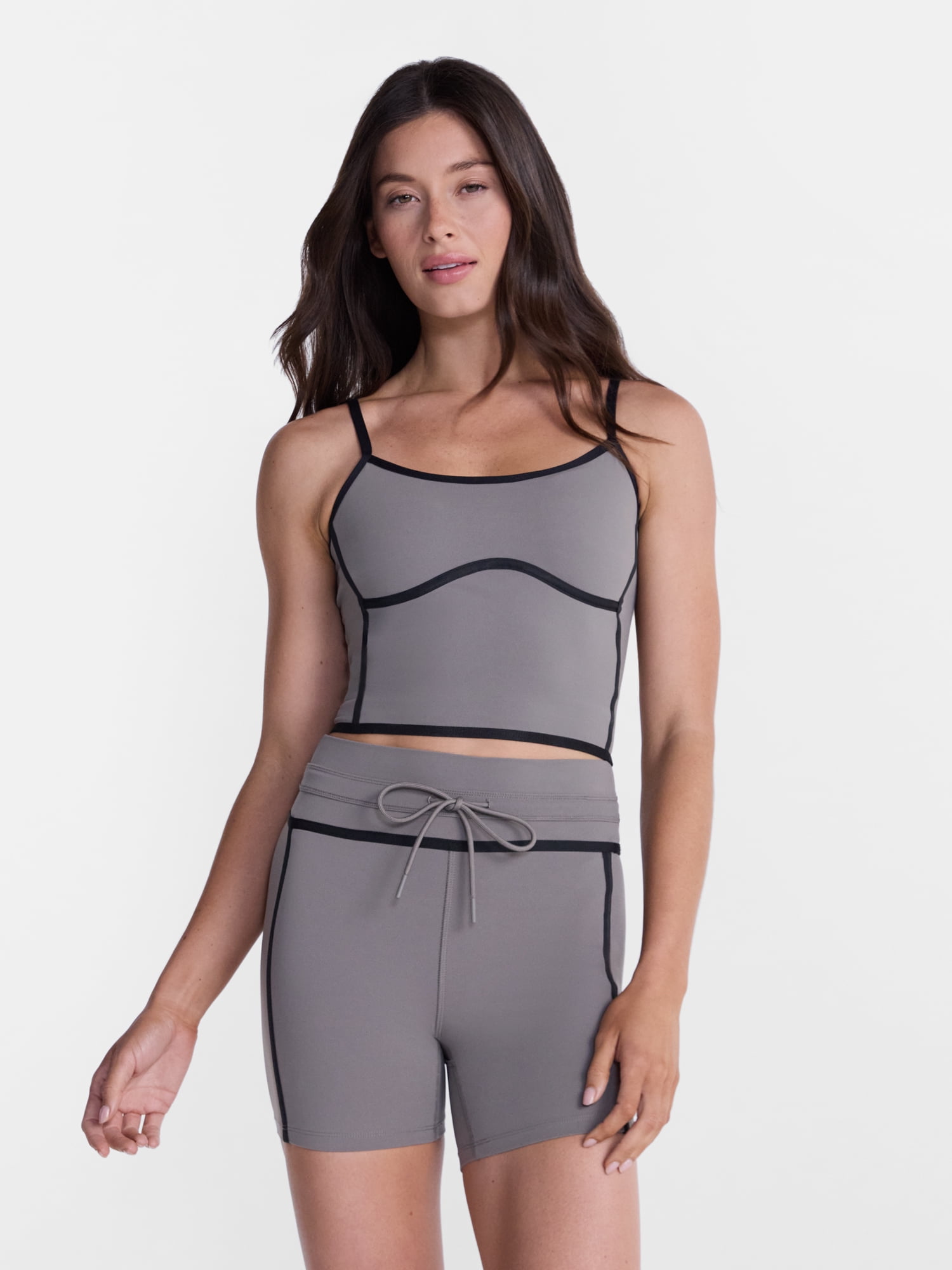 Avi Women's SoftSculpt Tipped Tank Bra, Sizes XS-XXL