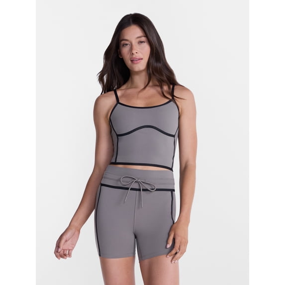 Avi Women's SoftSculpt Tipped Tank Bra, Sizes XS-XXL