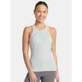 thumbnail image 1 of Avia Women's Cotton Ribbed Tank Top with Shelf Bra, Sizes XS-XXXL, 1 of 5