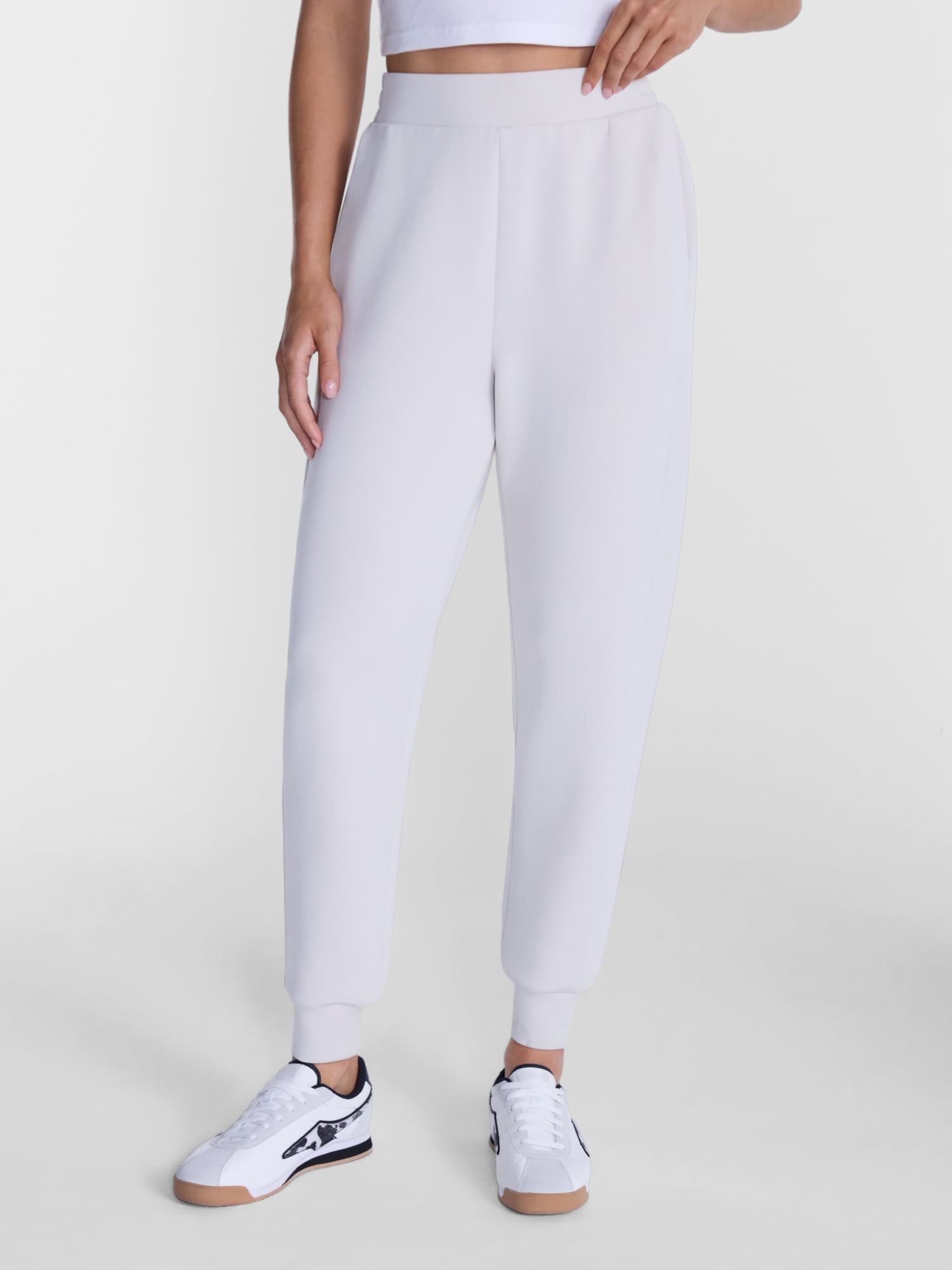 Avia Women's and Women's Plus ScubaKnit Joggers, Tall Length, Size XS-4X