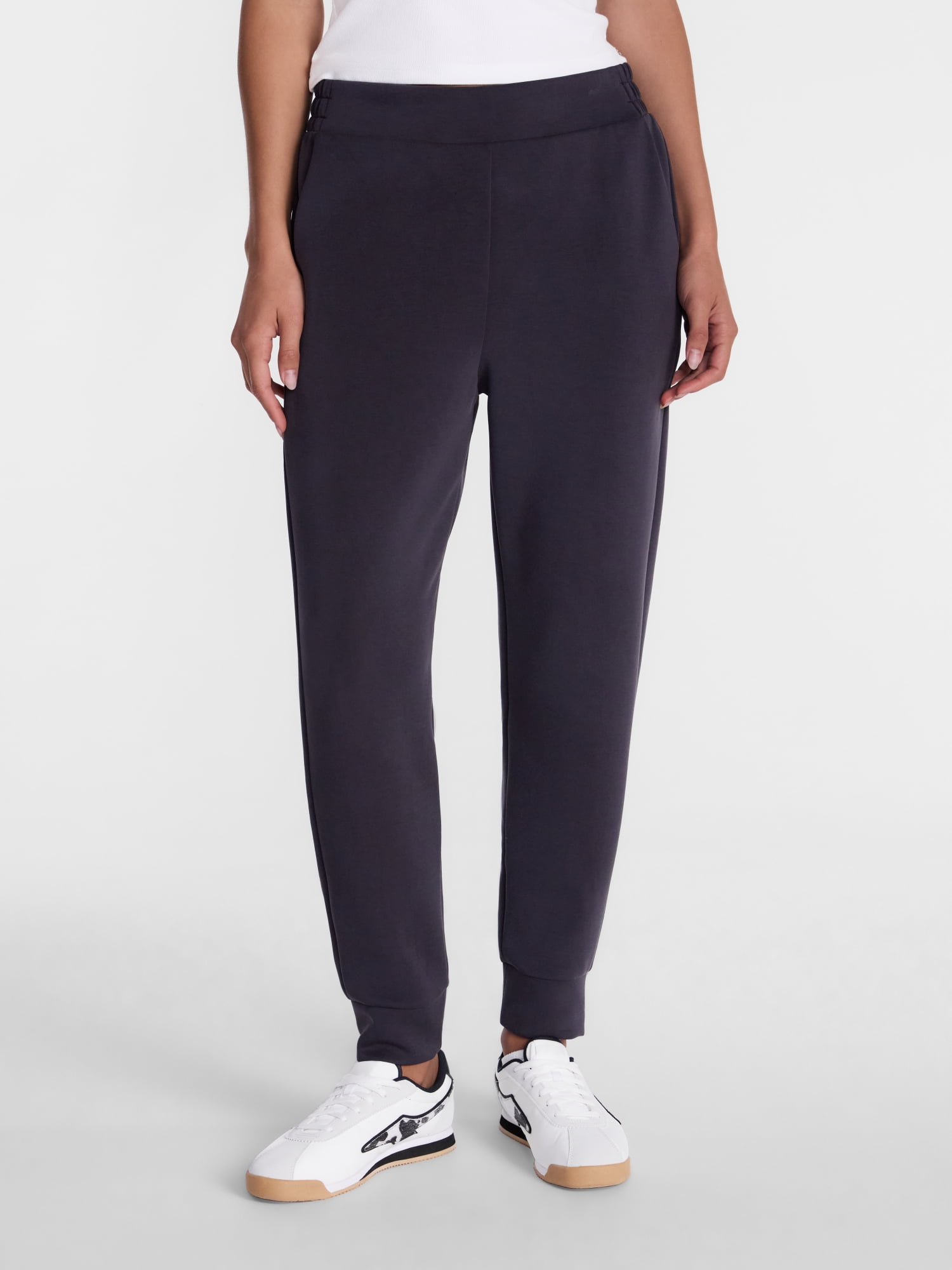 Avia Women's and Women's Plus ScubaKnit Joggers, Tall Length, Size XS-4X