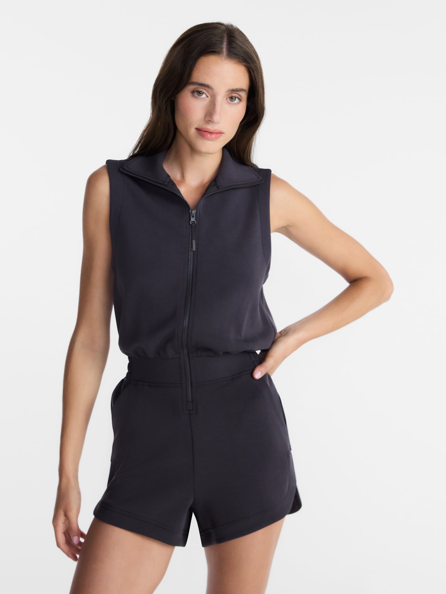 Avia Women's Scubaknit Romper, Sizes XS-4X