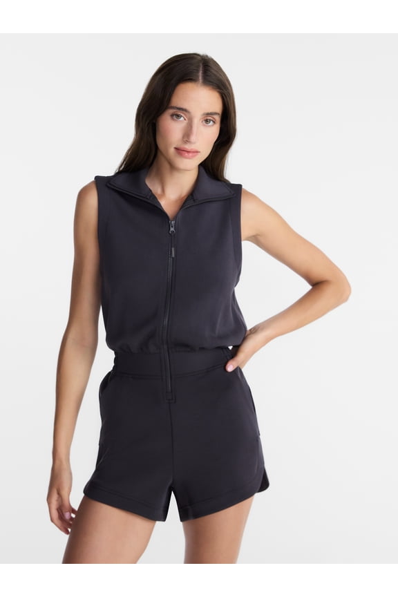 Women's Scubaknit Romper, Sizes XS-4X