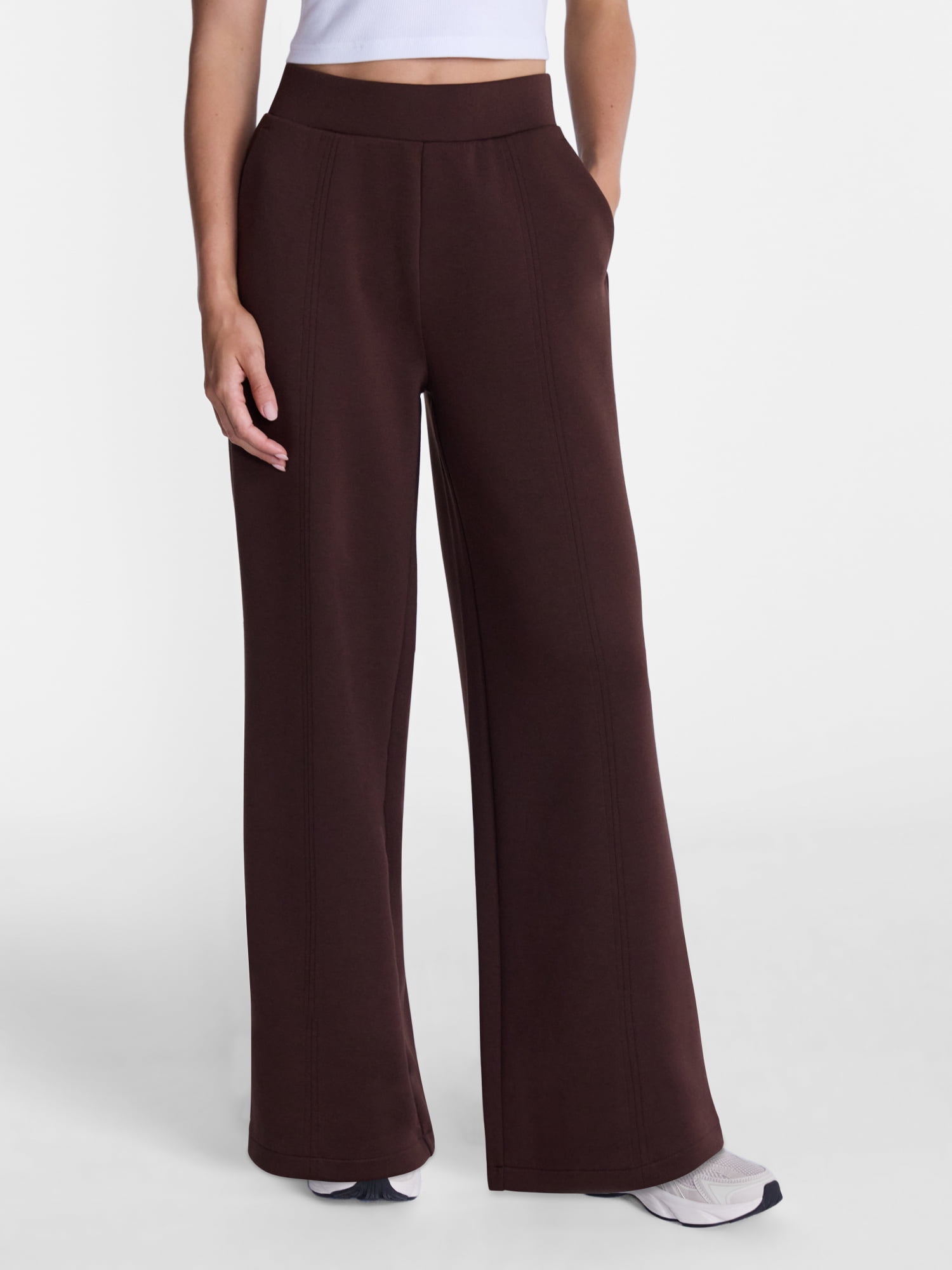 Avia Women's ScubaKnit Wide Leg Pants, Sizes XS-XXXL