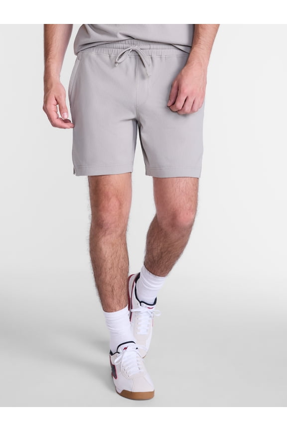 Men's and Big Men's Seersucker Shorts, 7" Inseam, Sizes XS-5XB